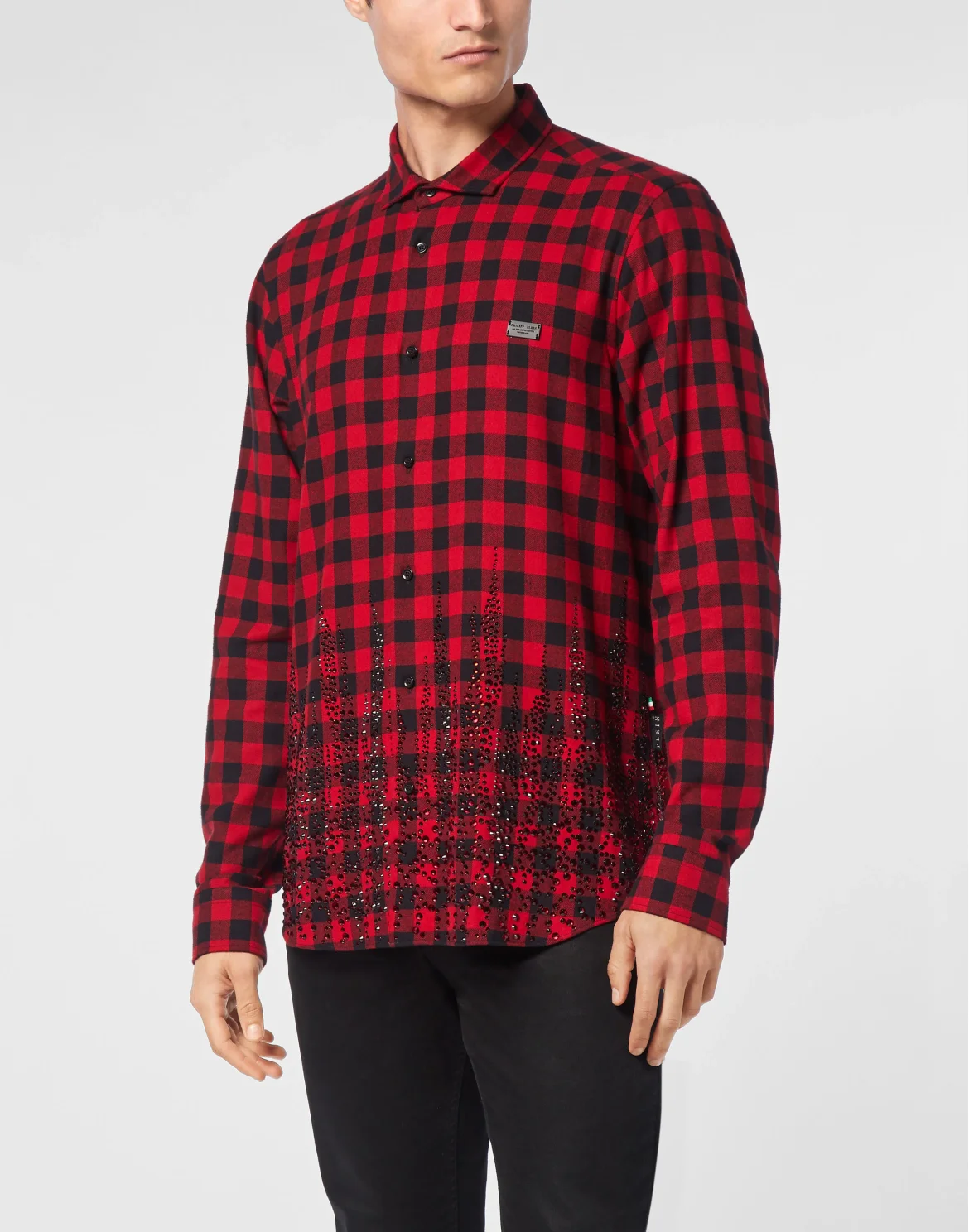 Shirt Sugar Daddy Cut LS Flame, цвет: Красный
