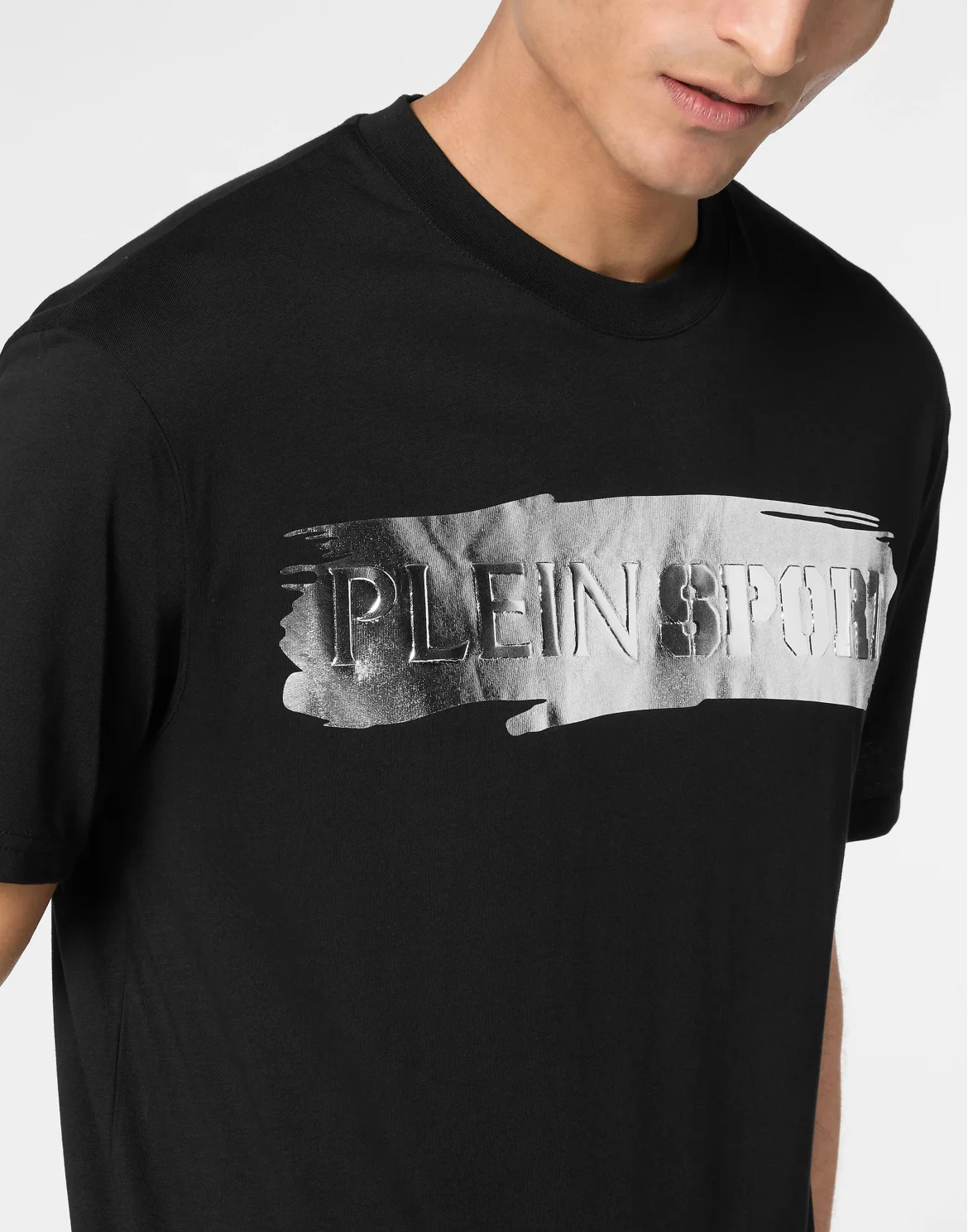 T-shirt Round Neck SS Silver Brush, цвет: Черный