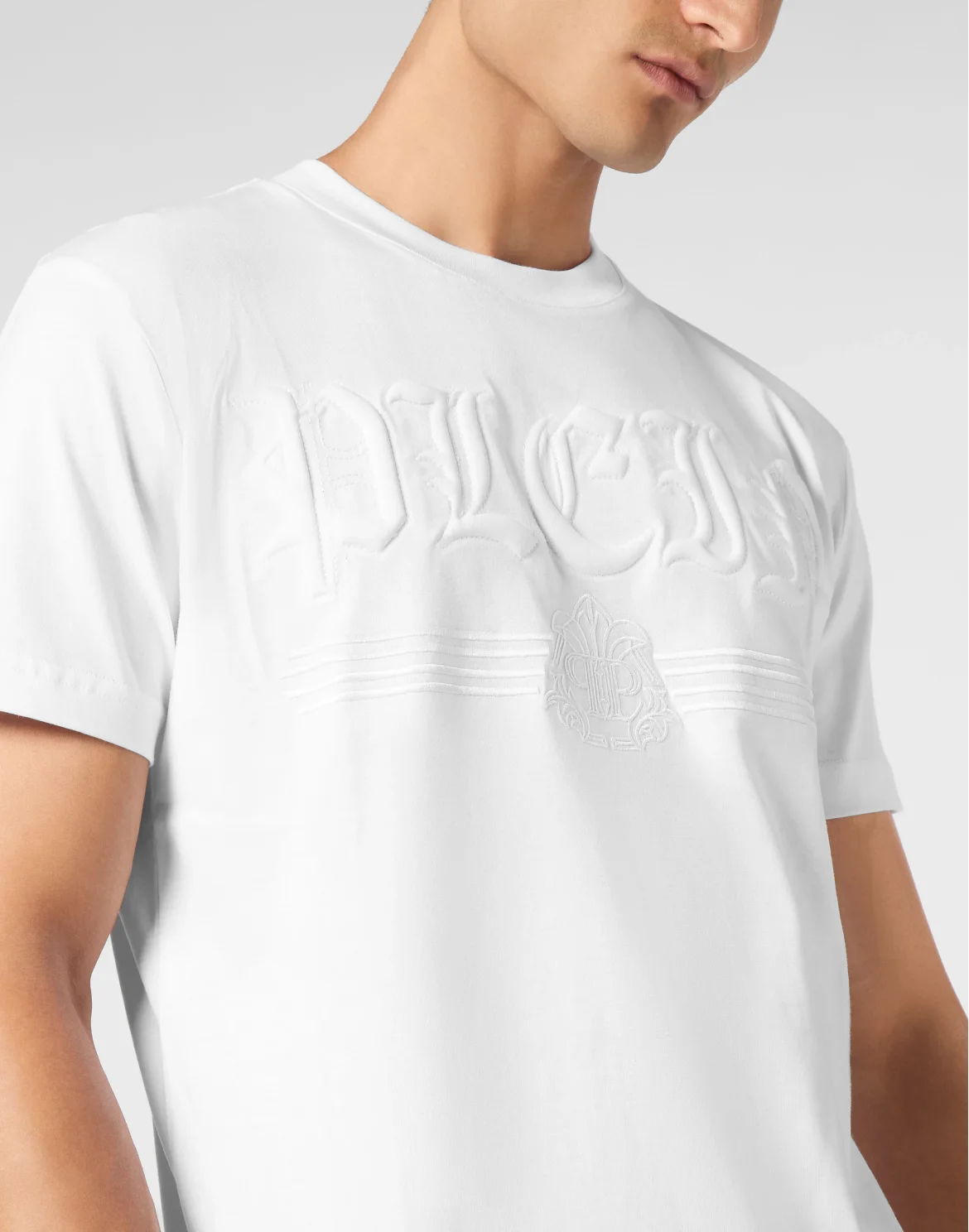 T-shirt Round Neck SS Gothic Plein, цвет: Белый