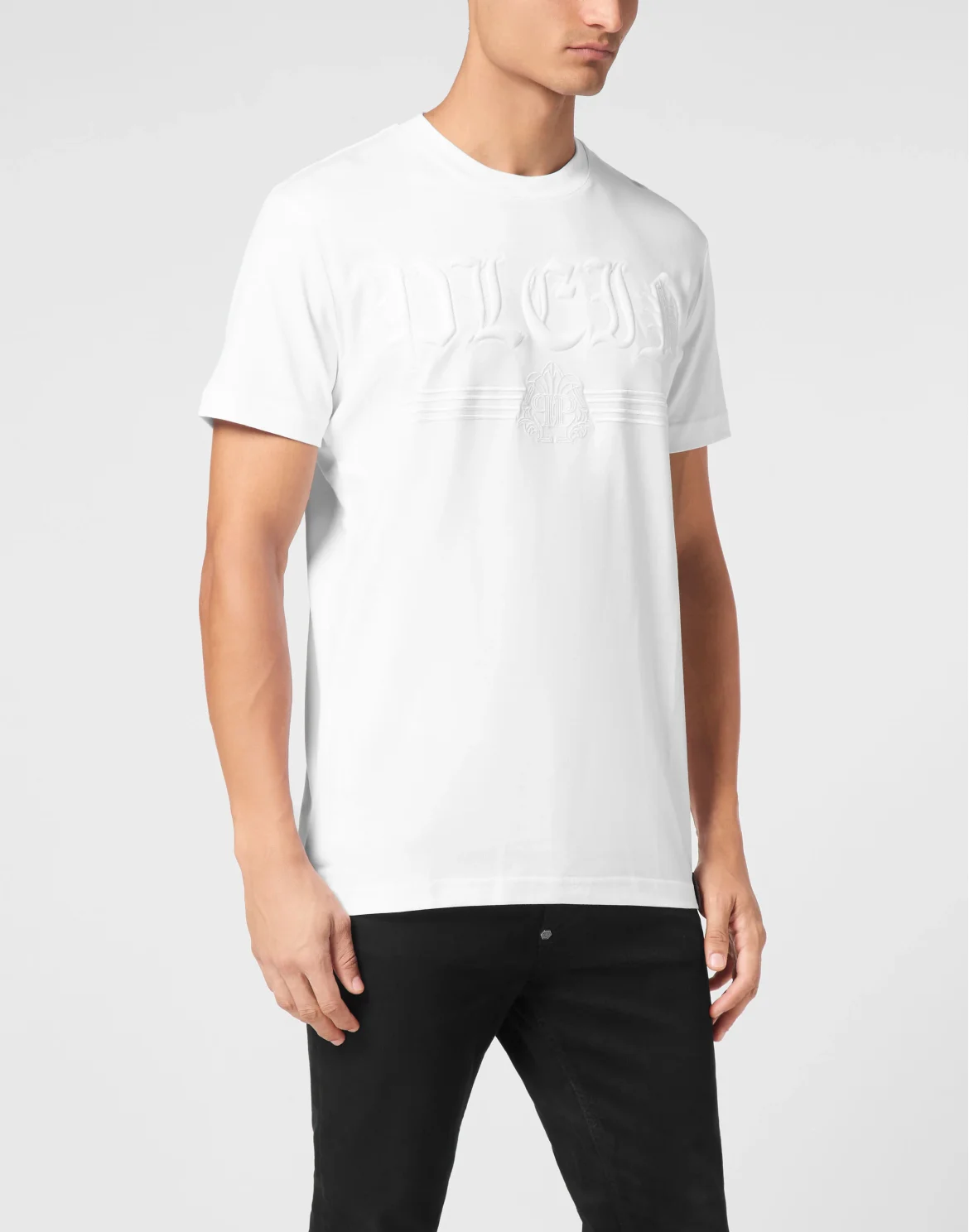 T-shirt Round Neck SS Gothic Plein, цвет: Белый