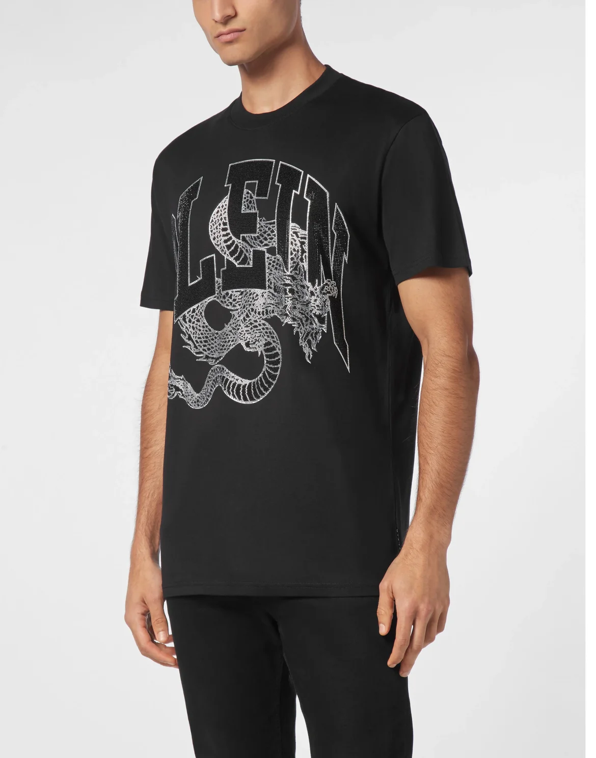 T-shirt Round Neck SS Dragon, цвет: Черный