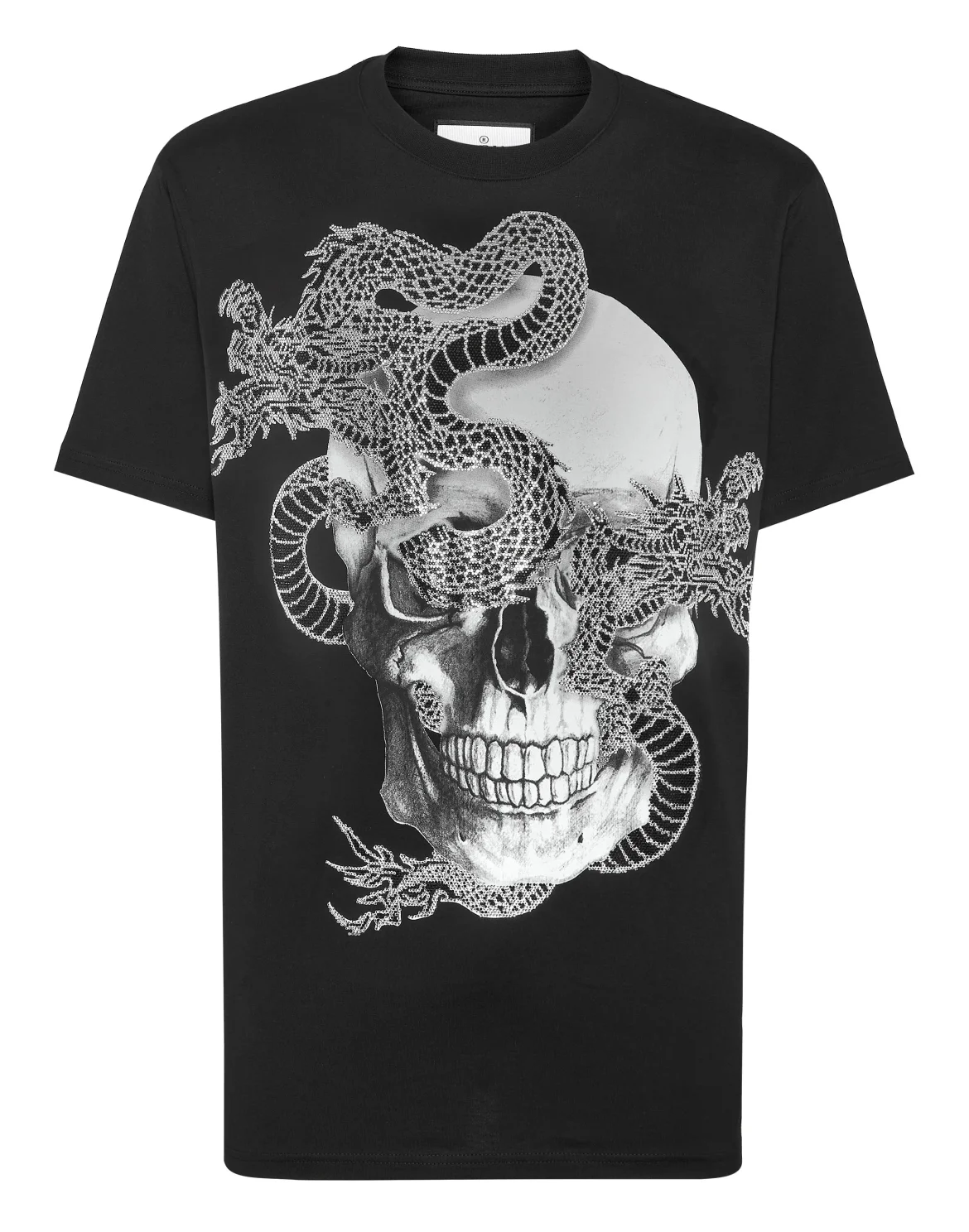 T-shirt Round Neck SS Dragon Skull, цвет: Черный