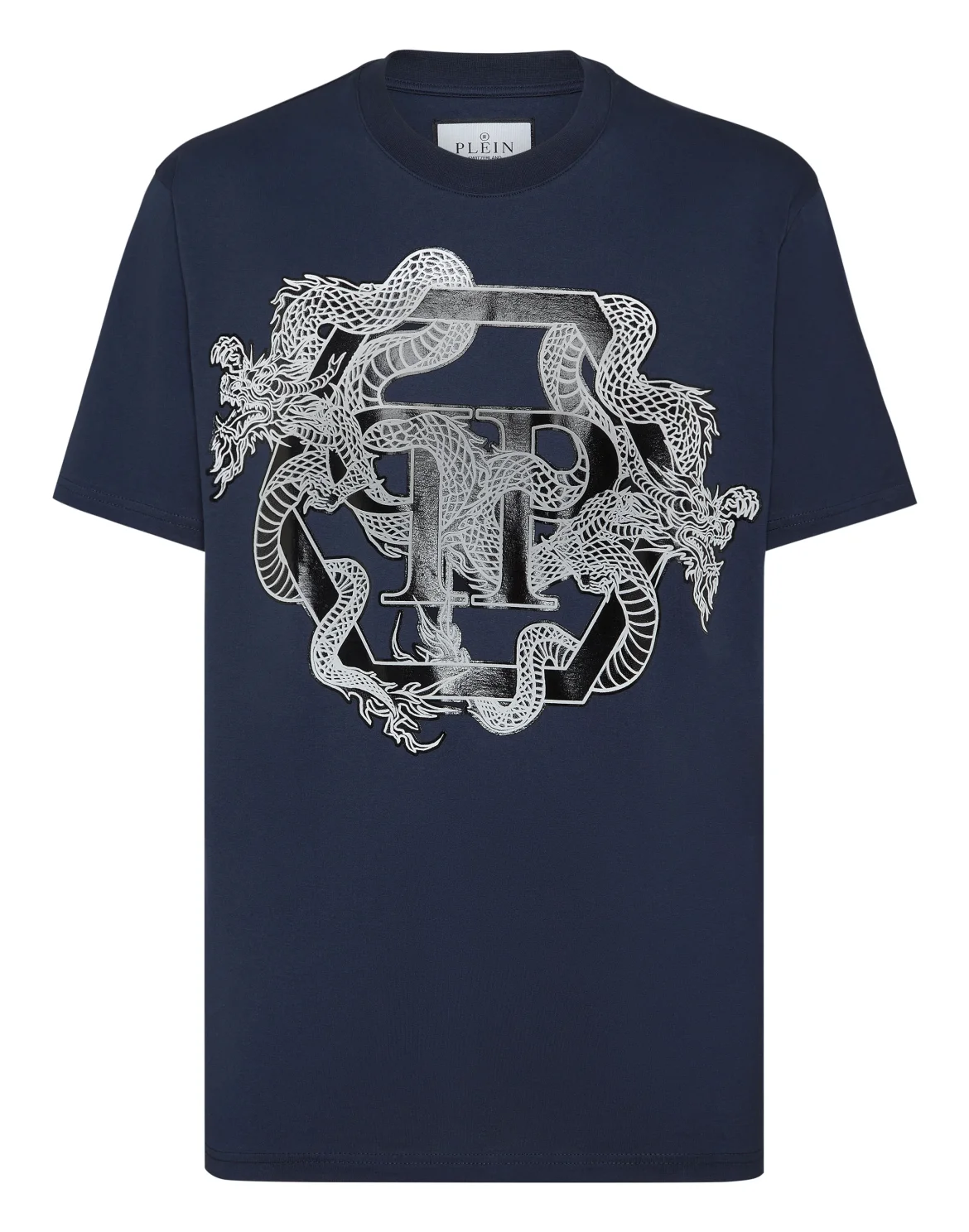 T-shirt Round Neck SS Dragon Hexagon, цвет: Синий