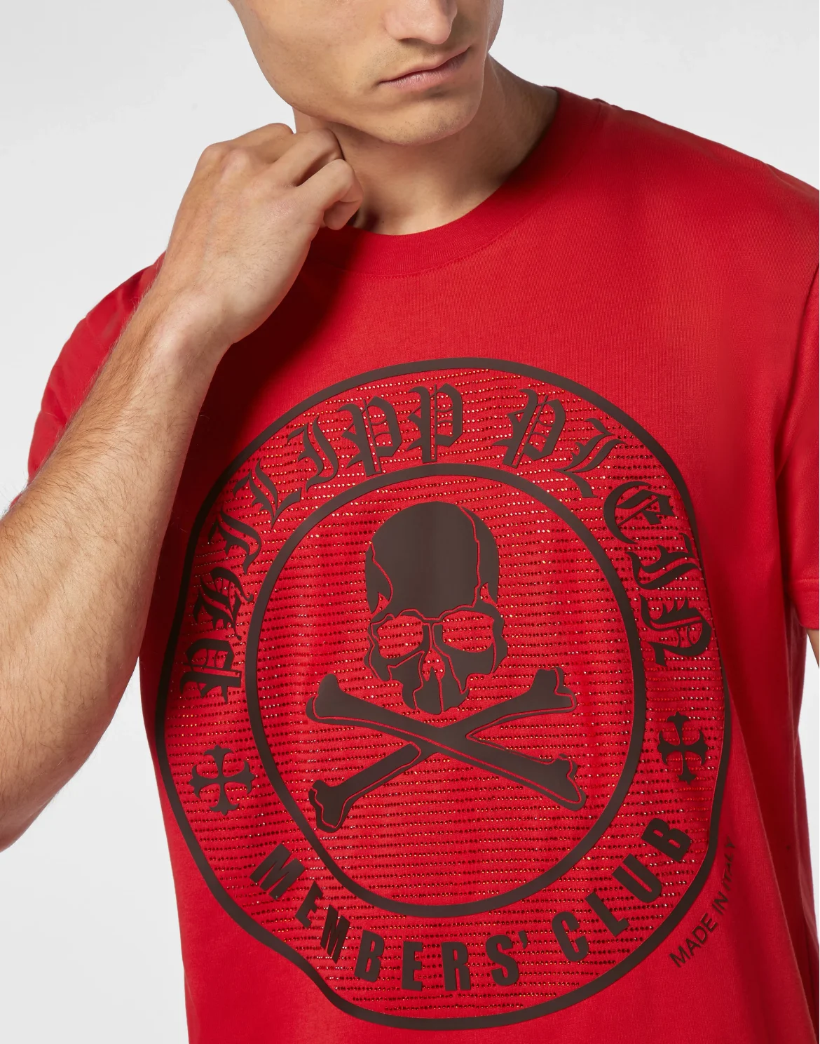 T-shirt Round Neck SS Skull&Bones, цвет: Красный