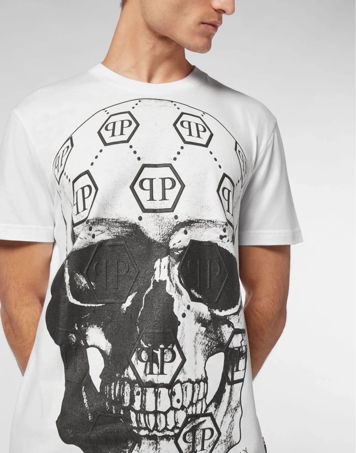 T-shirt Round Neck SS Skull, цвет: Белый