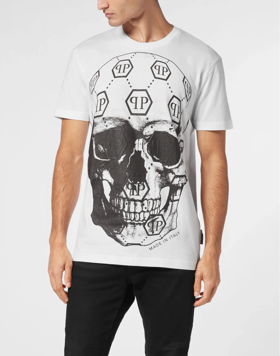 T-shirt Round Neck SS Skull, цвет: Белый