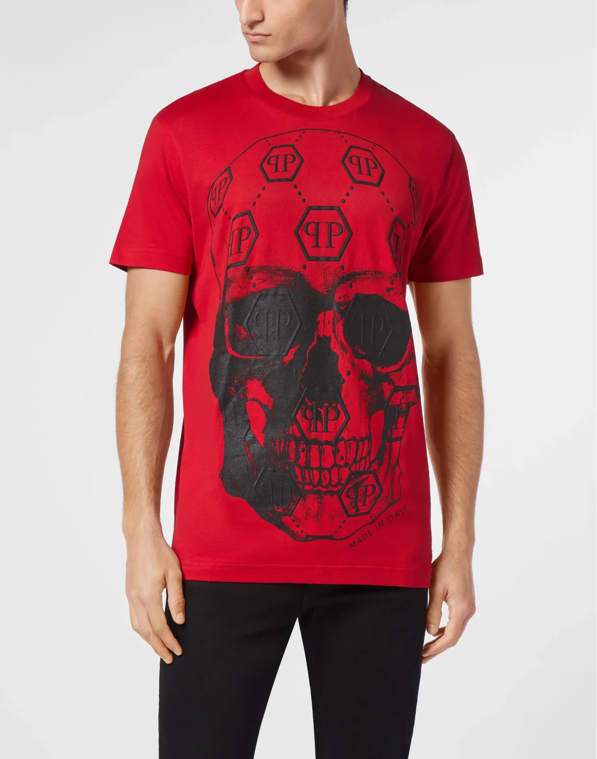 T-shirt Round Neck SS Skull, цвет: Красный