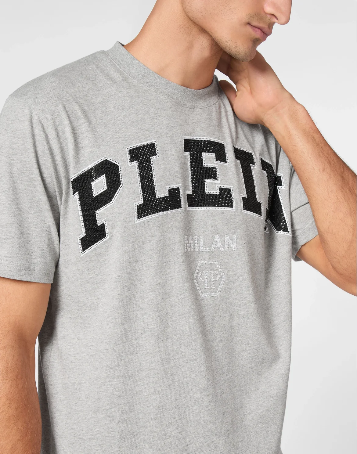 T-shirt Round Neck SS College, цвет: Серый