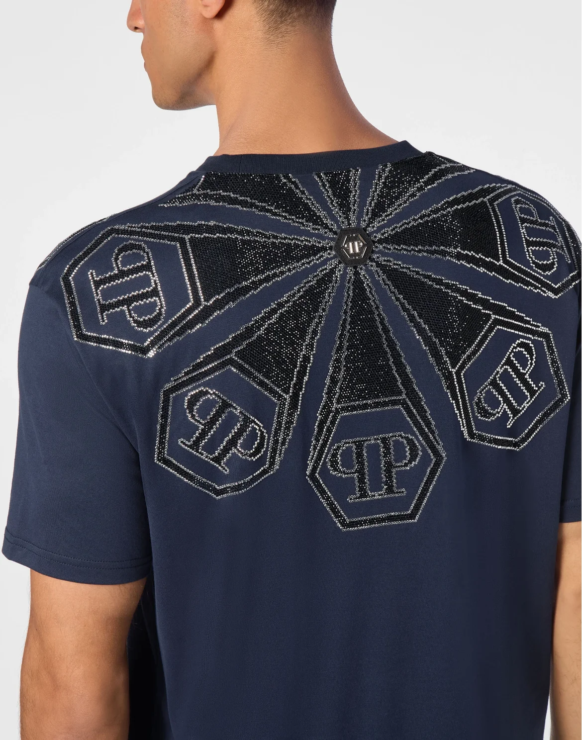 T-shirt Round Neck SS Hexagon, цвет: Синий
