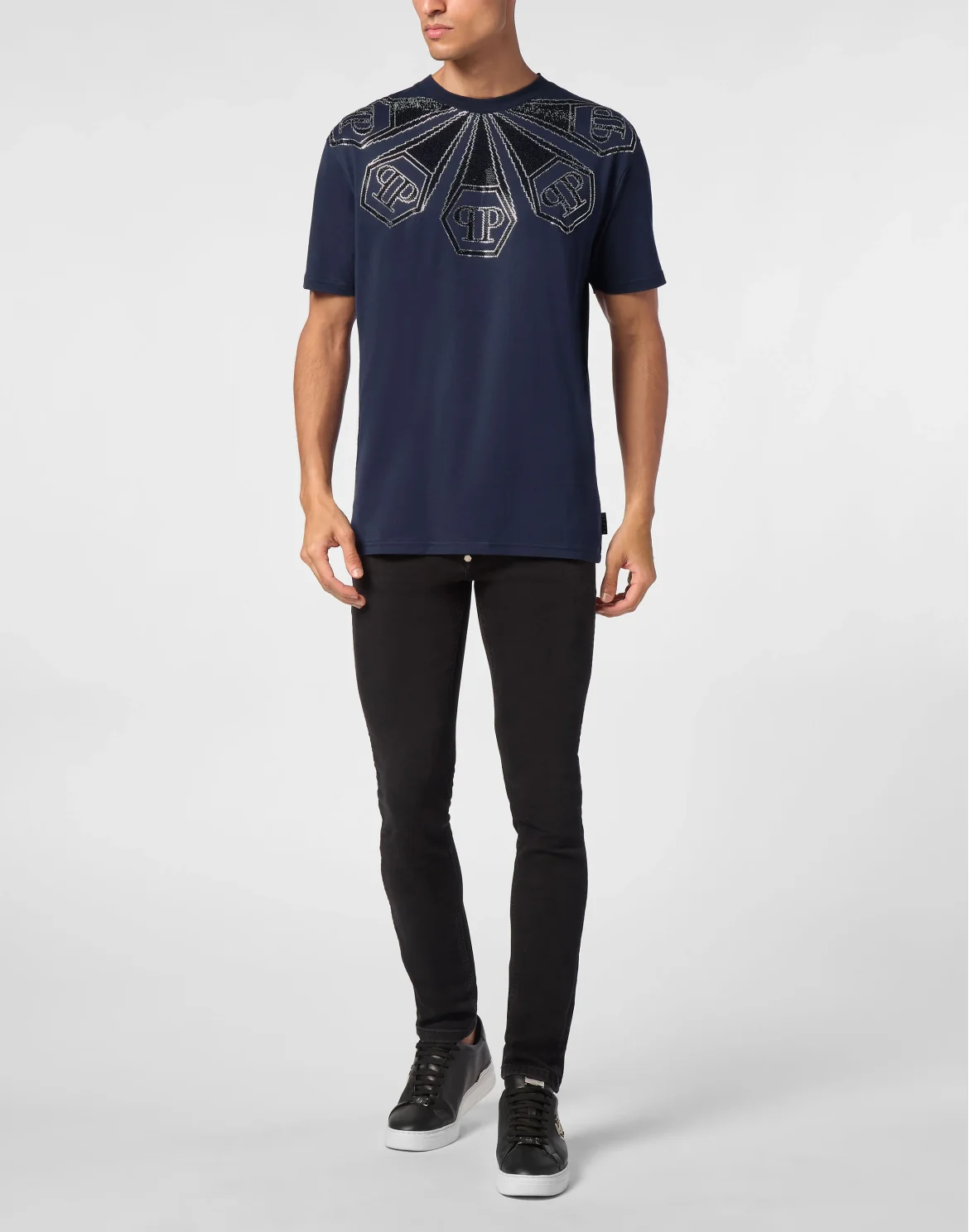 T-shirt Round Neck SS Hexagon, цвет: Синий