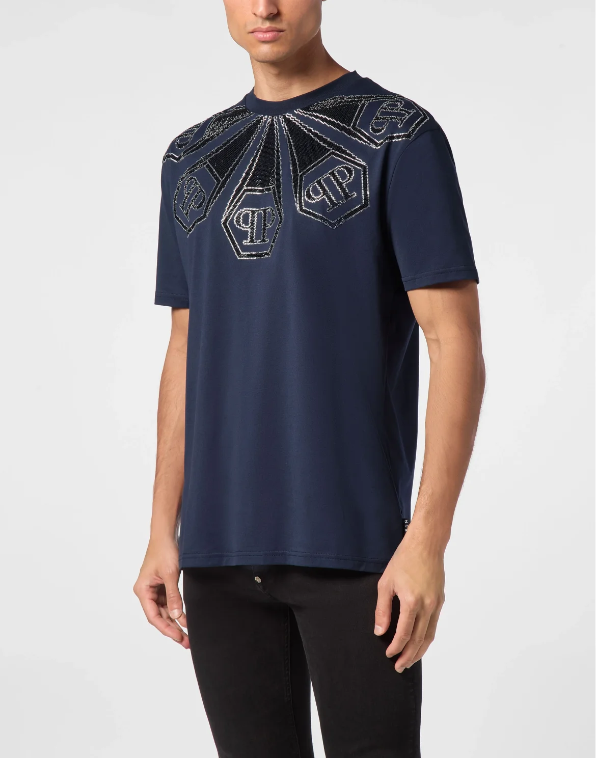 T-shirt Round Neck SS Hexagon, цвет: Синий