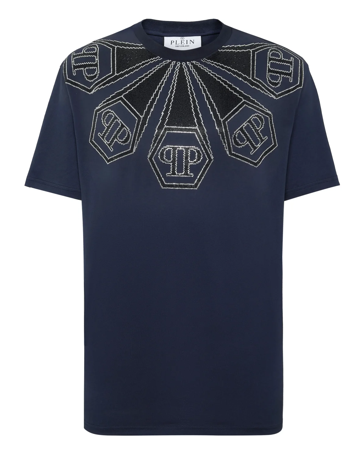 T-shirt Round Neck SS Hexagon, цвет: Синий