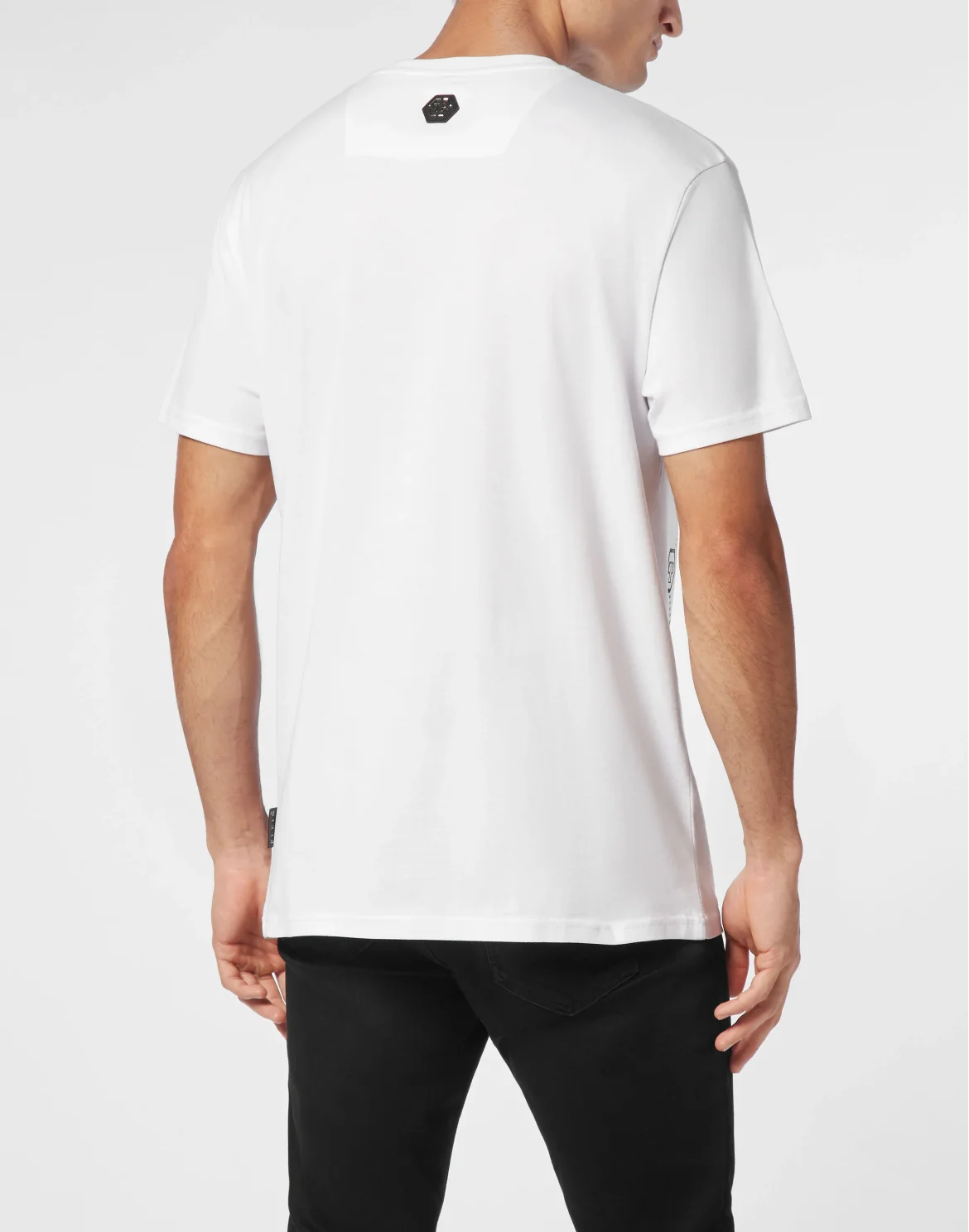 T-shirt Round Neck SS Skull strass, цвет: Белый