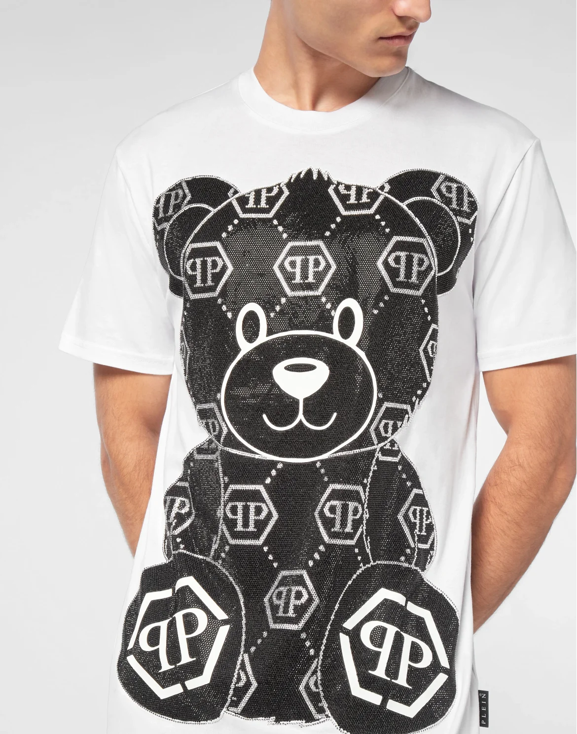 T-shirt Round Neck SS Teddy Bear, цвет: Белый