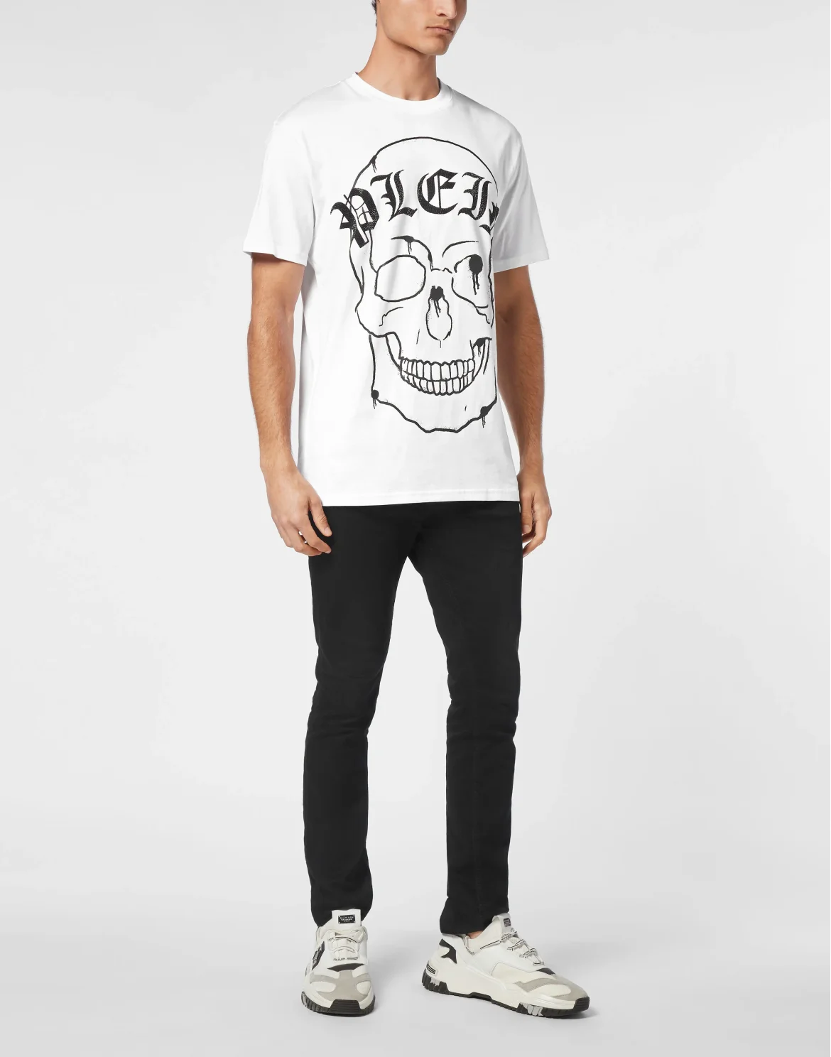 T-shirt Round Neck SS Skull, цвет: Белый