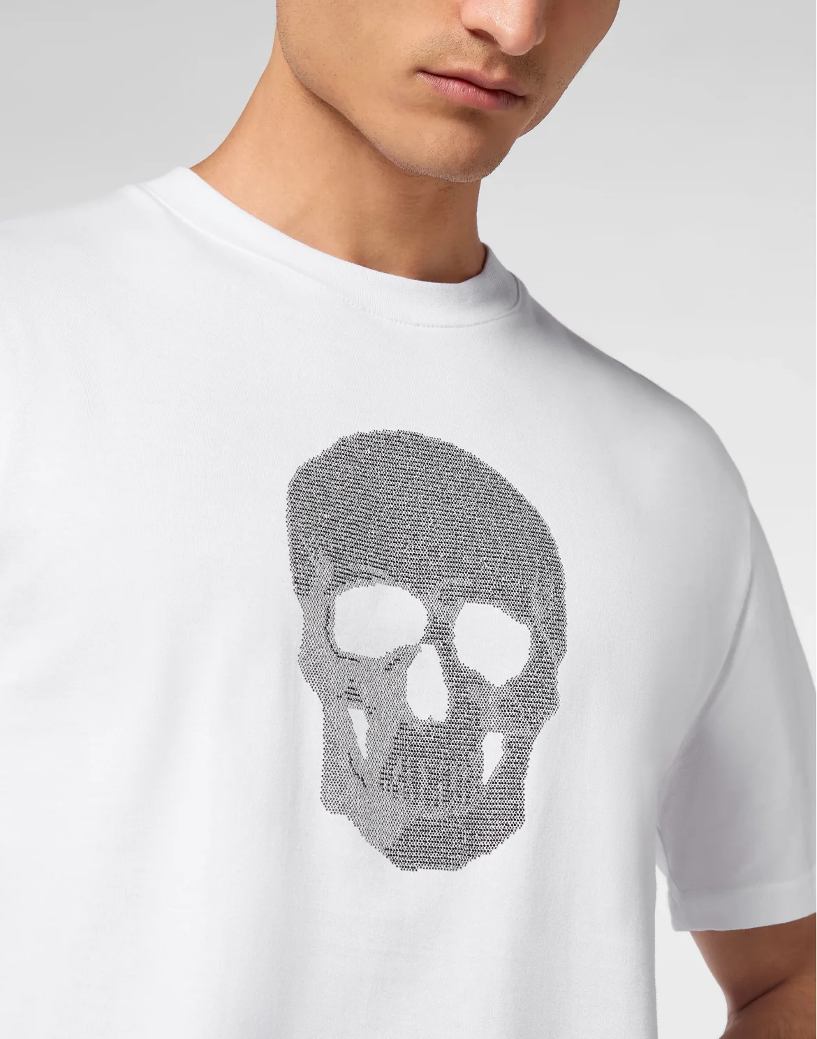 T-shirt Round Neck SS Crystal Skull, цвет: Белый