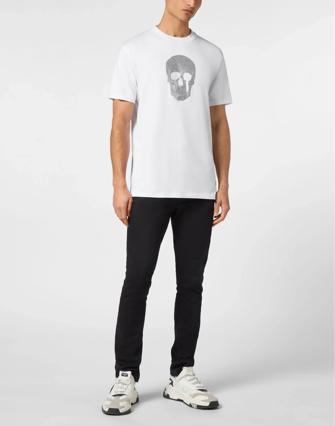 T-shirt Round Neck SS Crystal Skull, цвет: Белый