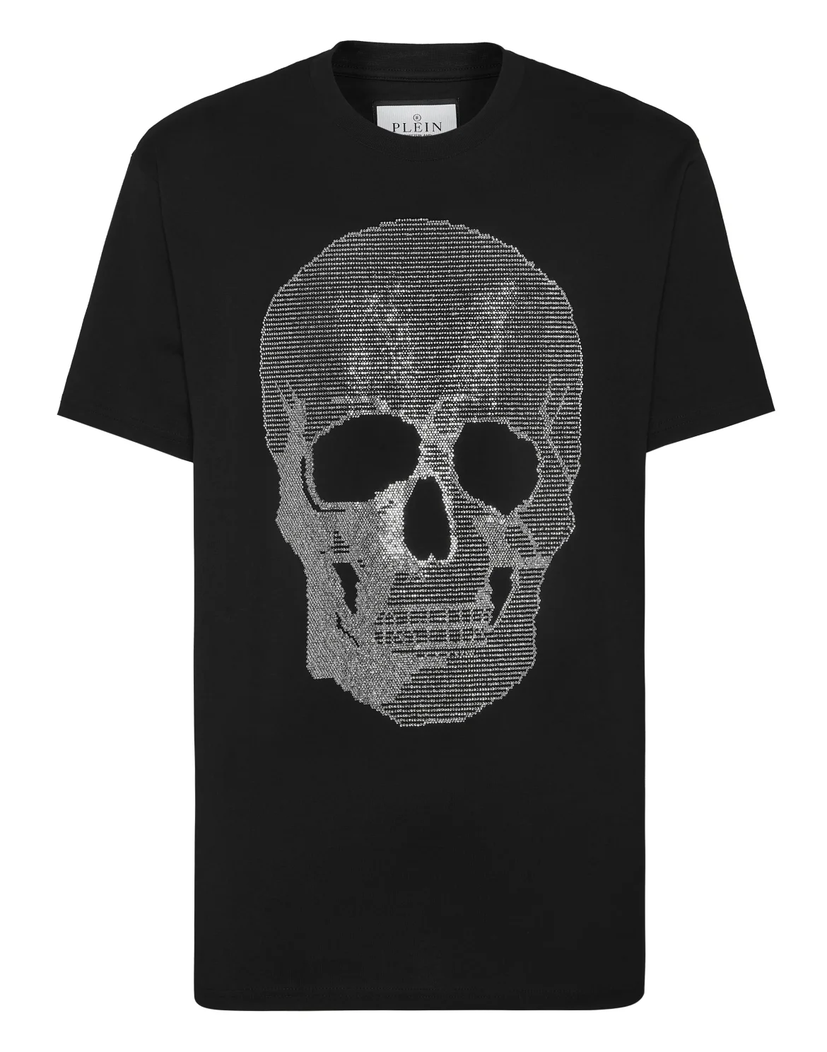 T-shirt Round Neck SS Skull strass, цвет: Черный