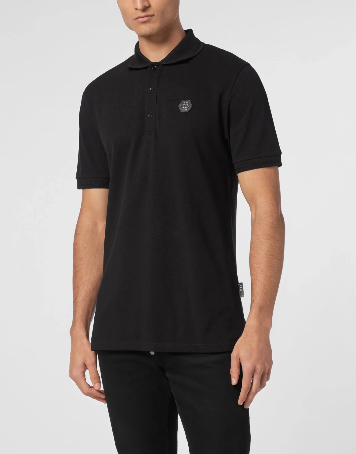 Polo Shirt SS Strass Teddy Bear, цвет: Черный