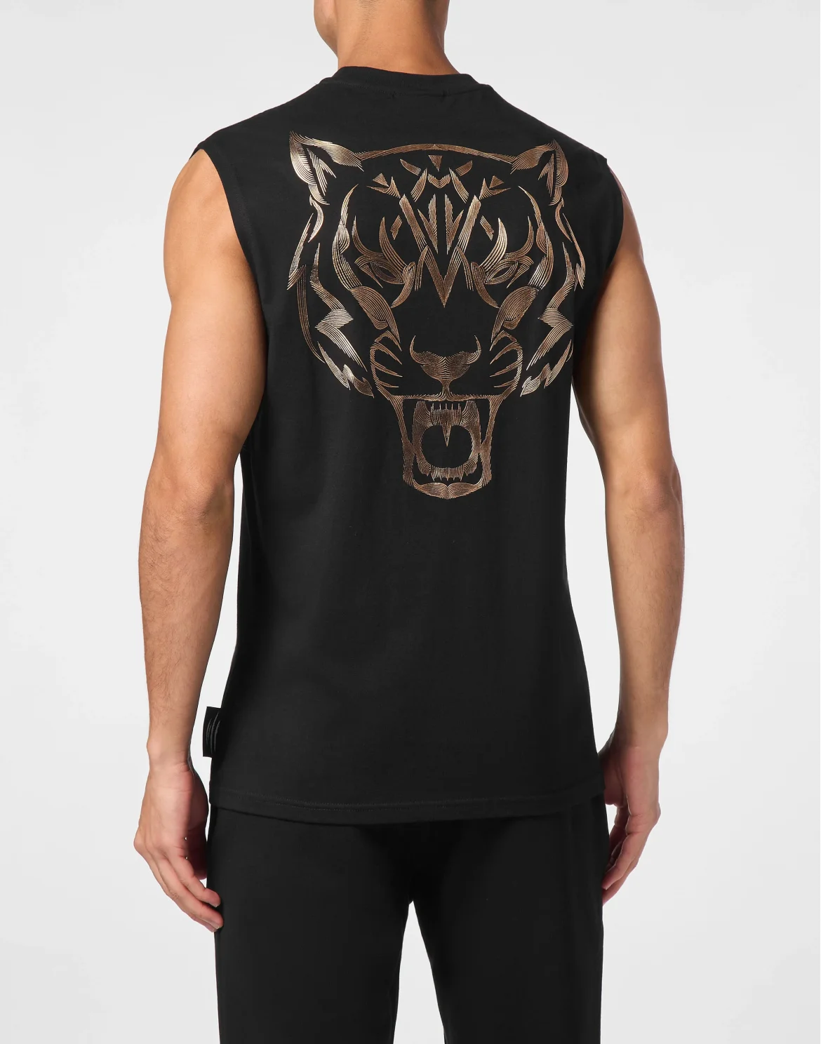 Sleeveless T-shirt Round Neck SS Tiger, цвет: Черный