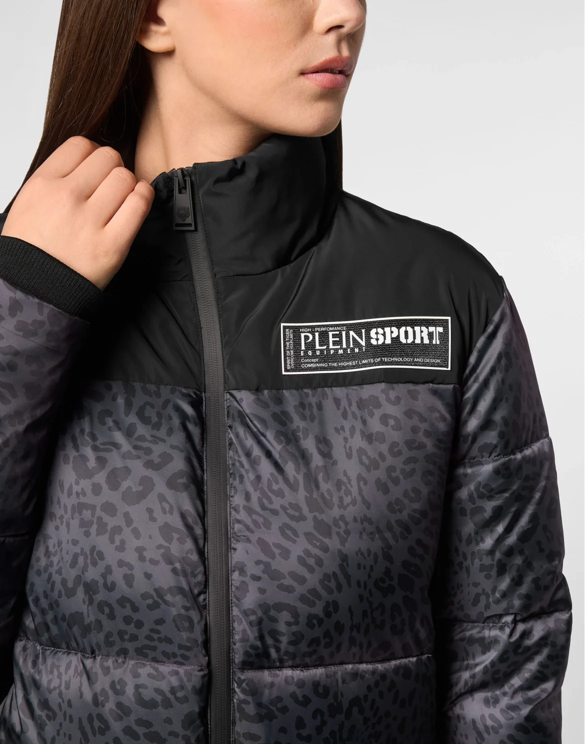 Basic Bomber Leopard, цвет: Черный