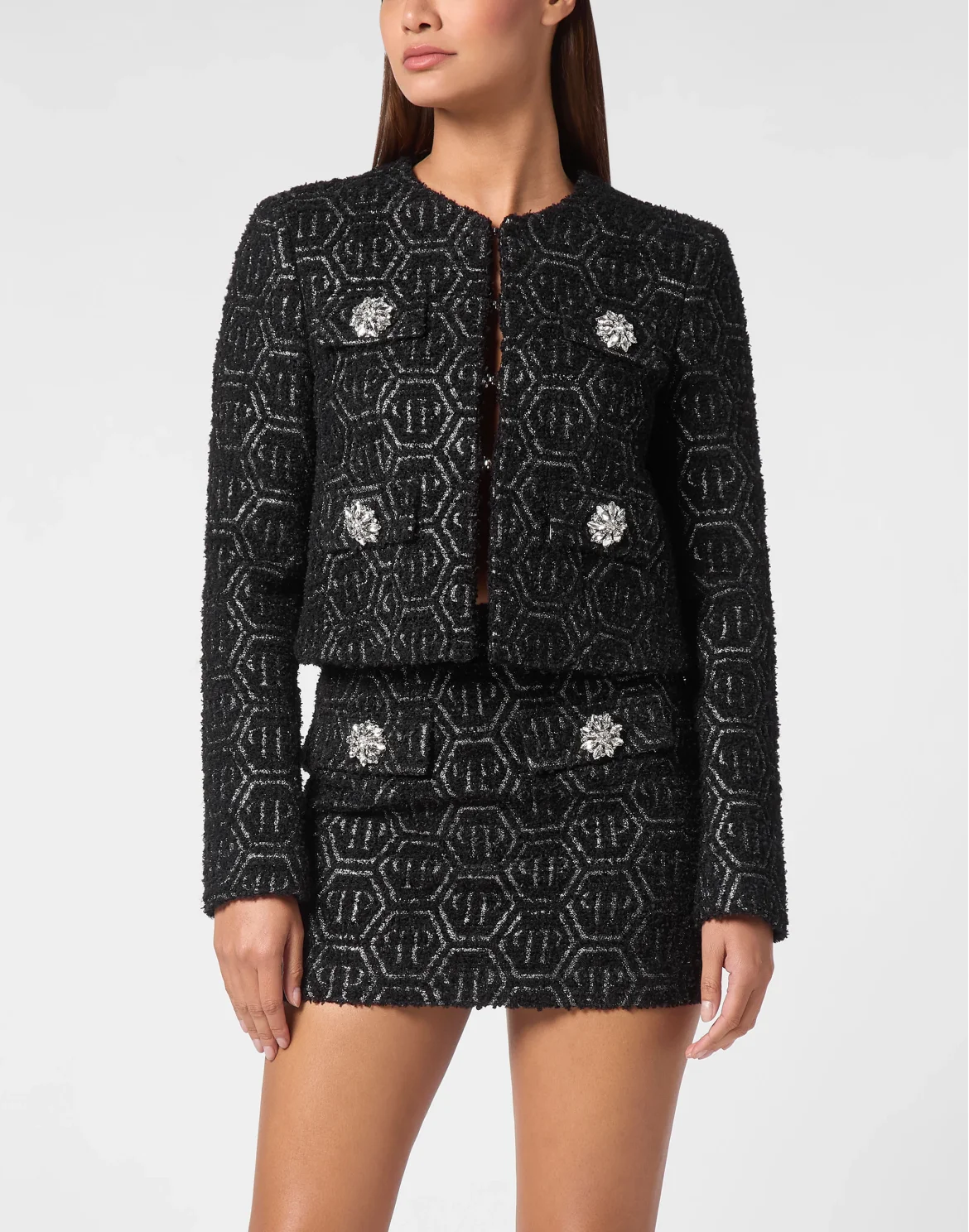 Tweed  Jacket Monogram, цвет: Черный