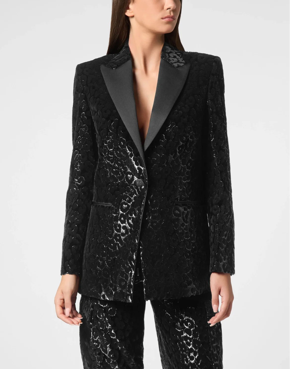Velvet Blazer Lord Fit, цвет: Черный
