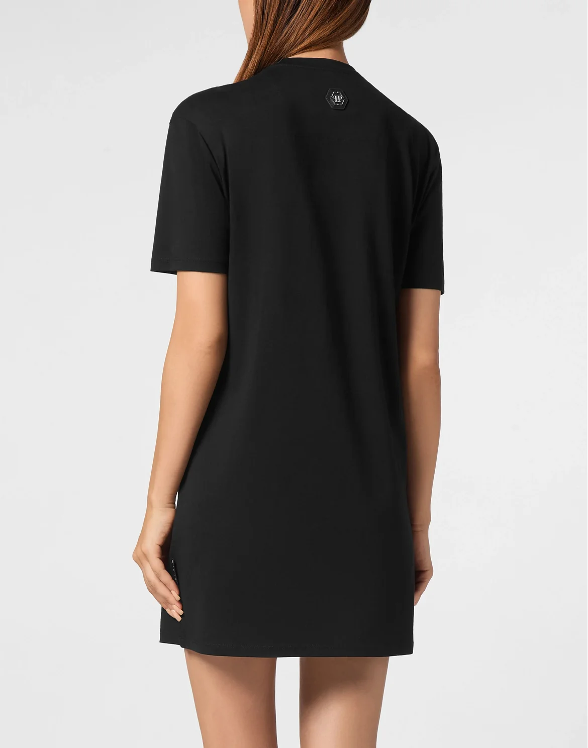 T-shirt Short Dress Strass Teddy Bear, цвет: Черный