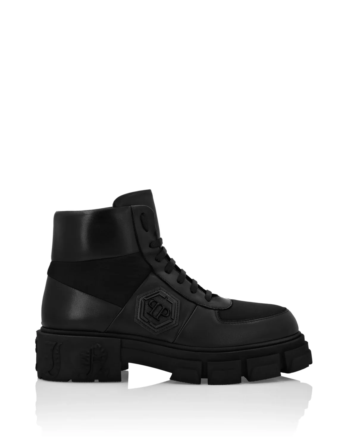 Nappa Leather Boots Low Flat, цвет: Черный