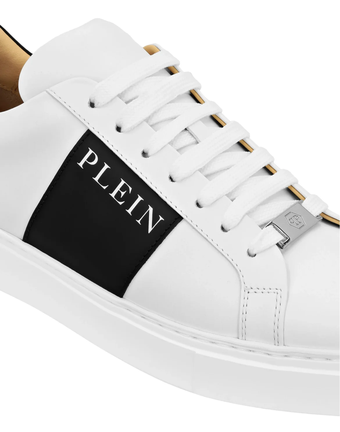 Nappa Leather Lo-Top Sneakers, цвет: Белый