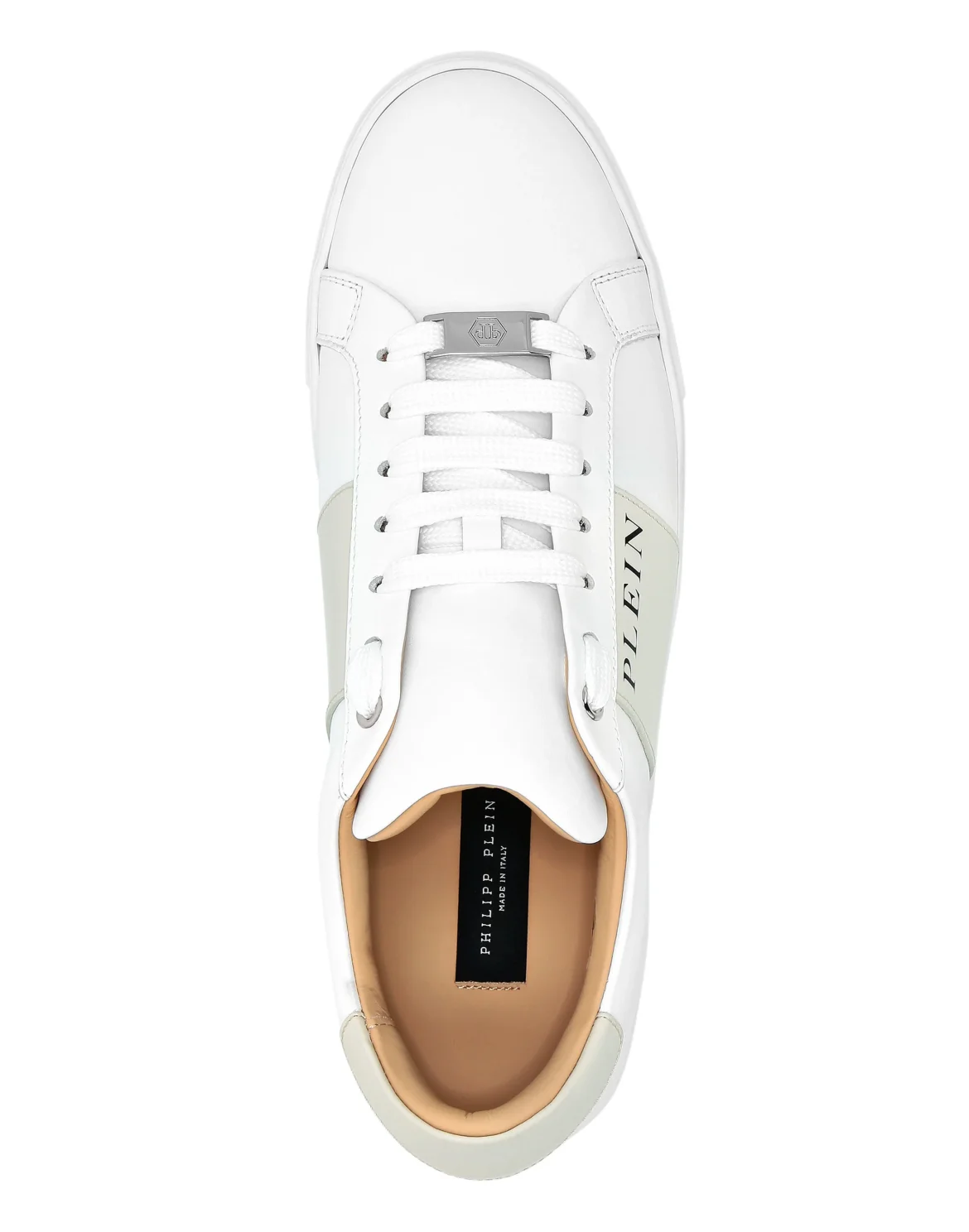 Nappa Leather Lo-Top Sneakers, цвет: Белый