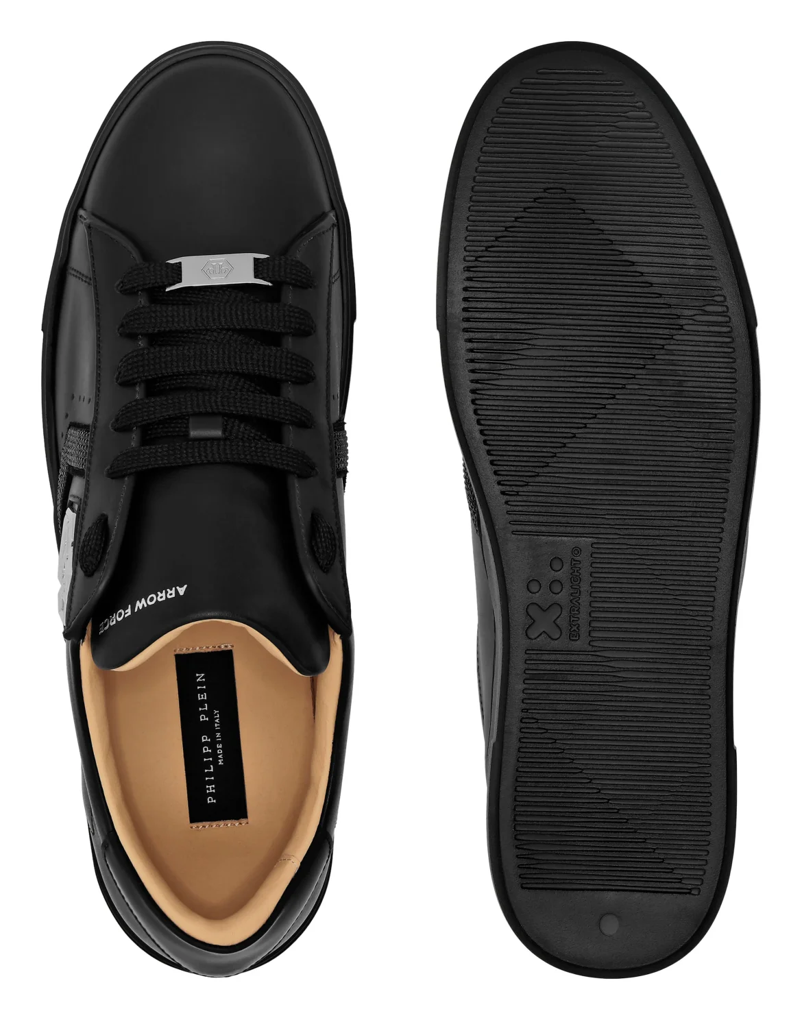 Lo-Top Leather Arrow Force Strass Sneakers, цвет: Черный