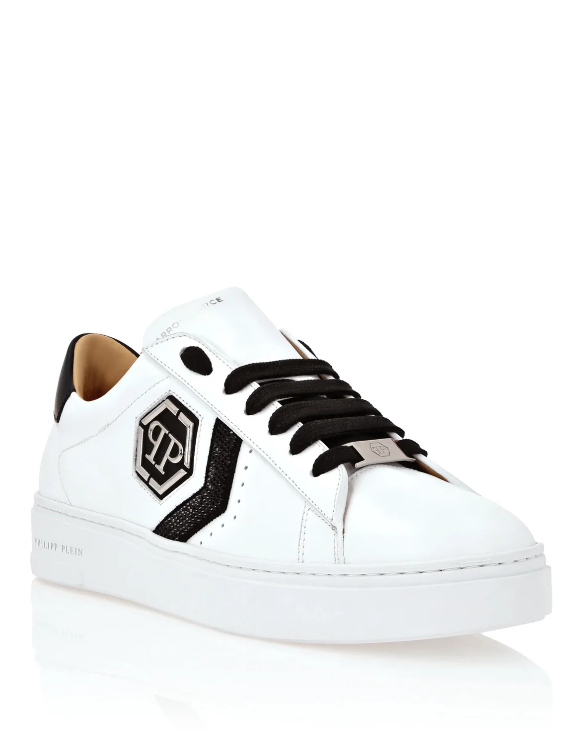 Lo-Top Leather Arrow Force Strass Sneakers, цвет: Черный