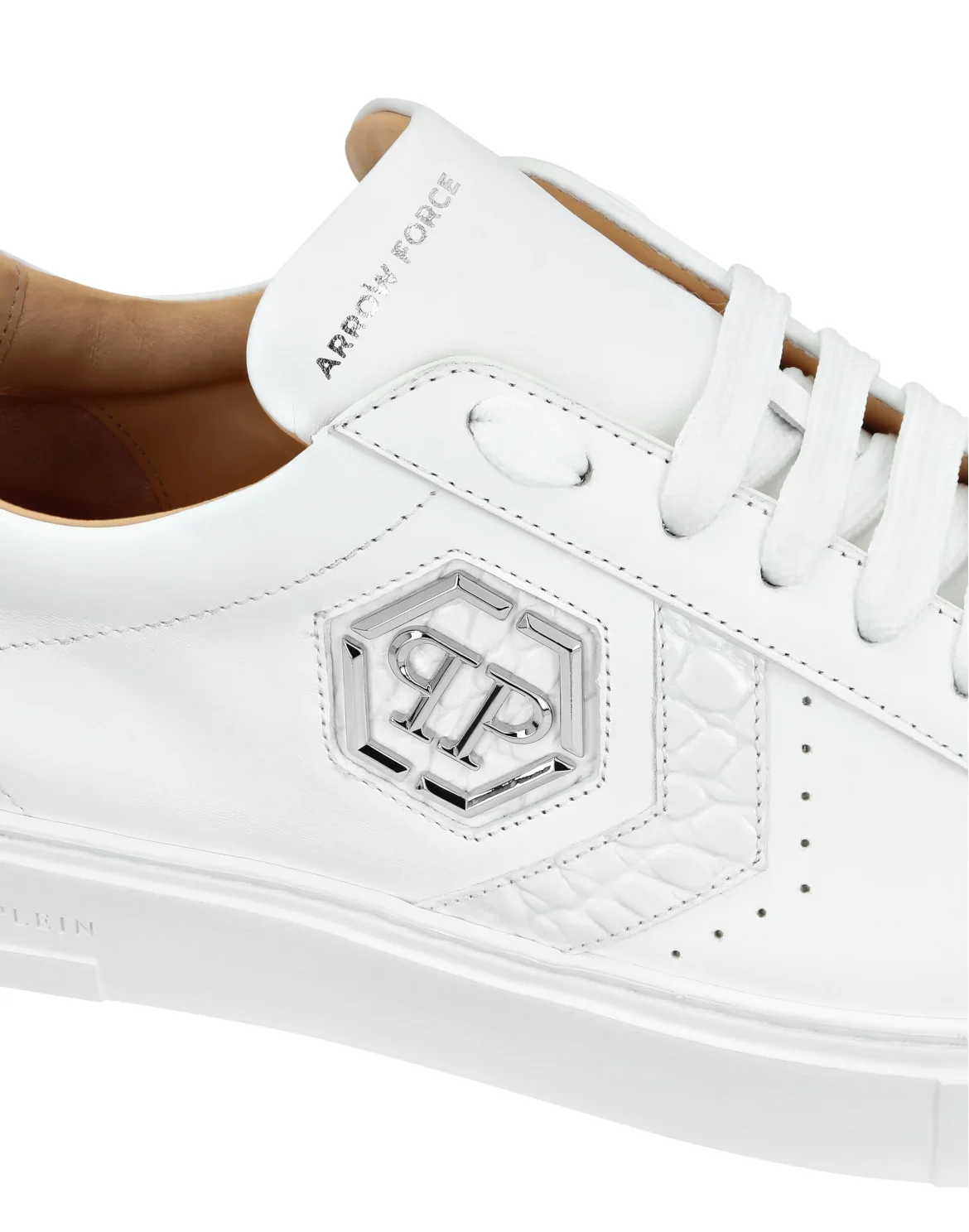 Lo-Top Crocco Printed Arrow Force Sneakers, цвет: Белый