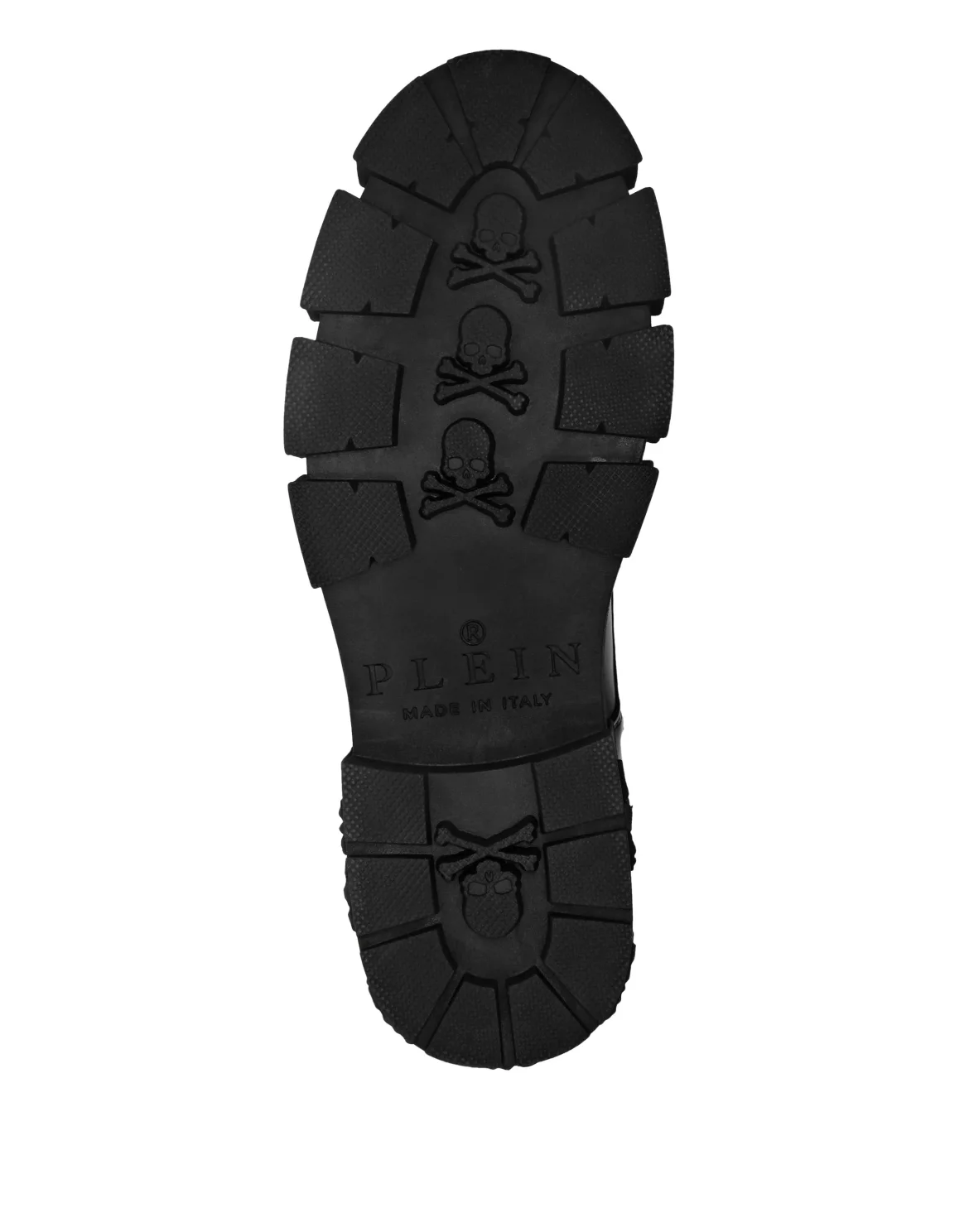 Calf Skin Leather Boots Mid Flat Hexagon, цвет: Черный