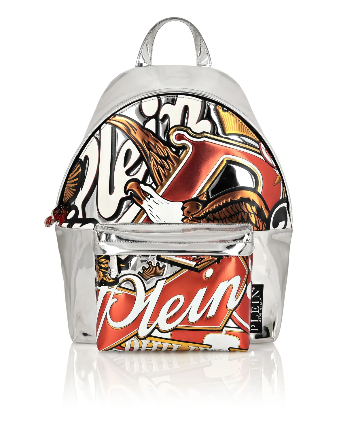 Embossed Backpack 3D Plein, цвет: Красный