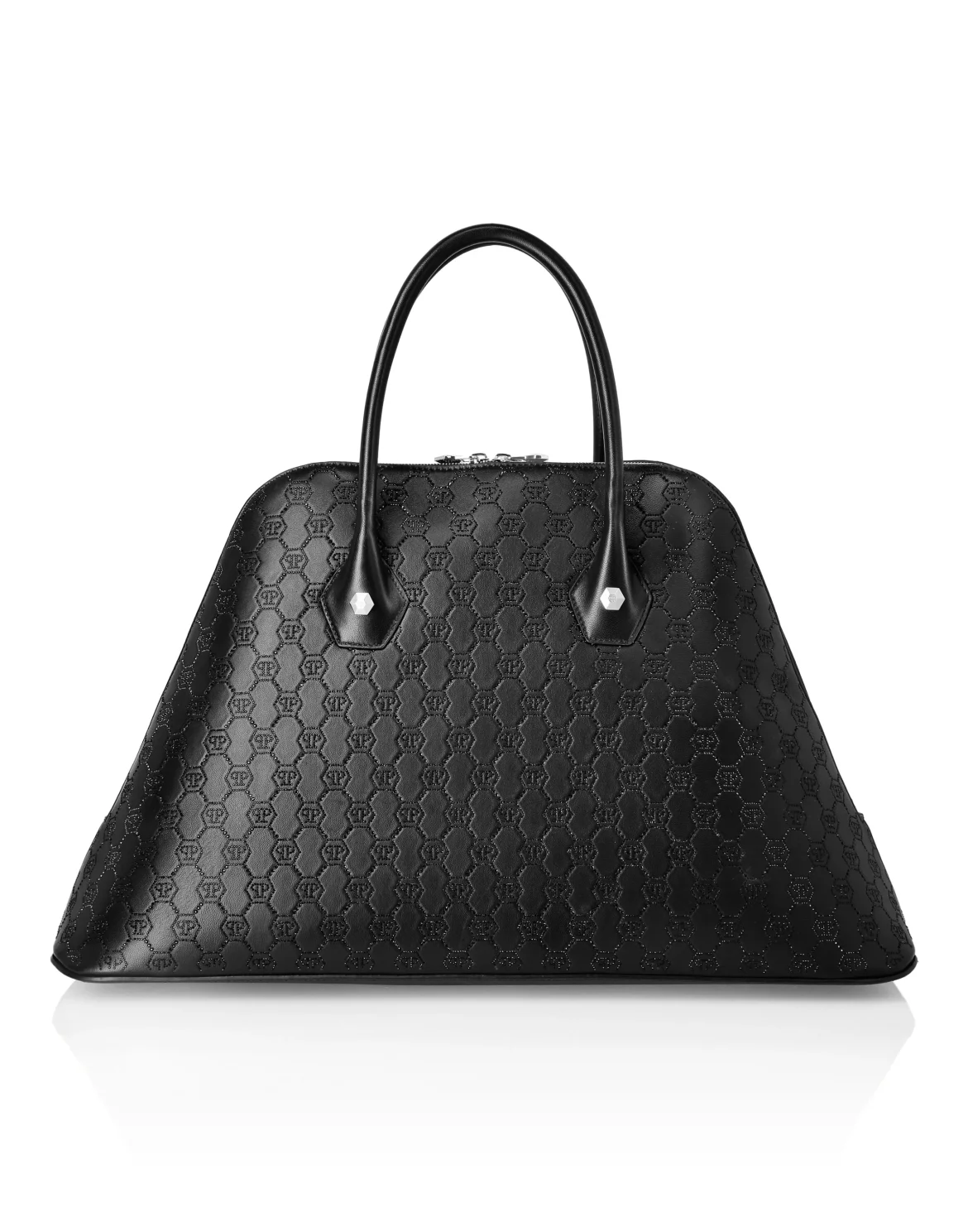 Philipp Plein Majestic Handbag Monogram Large, цвет: Черный