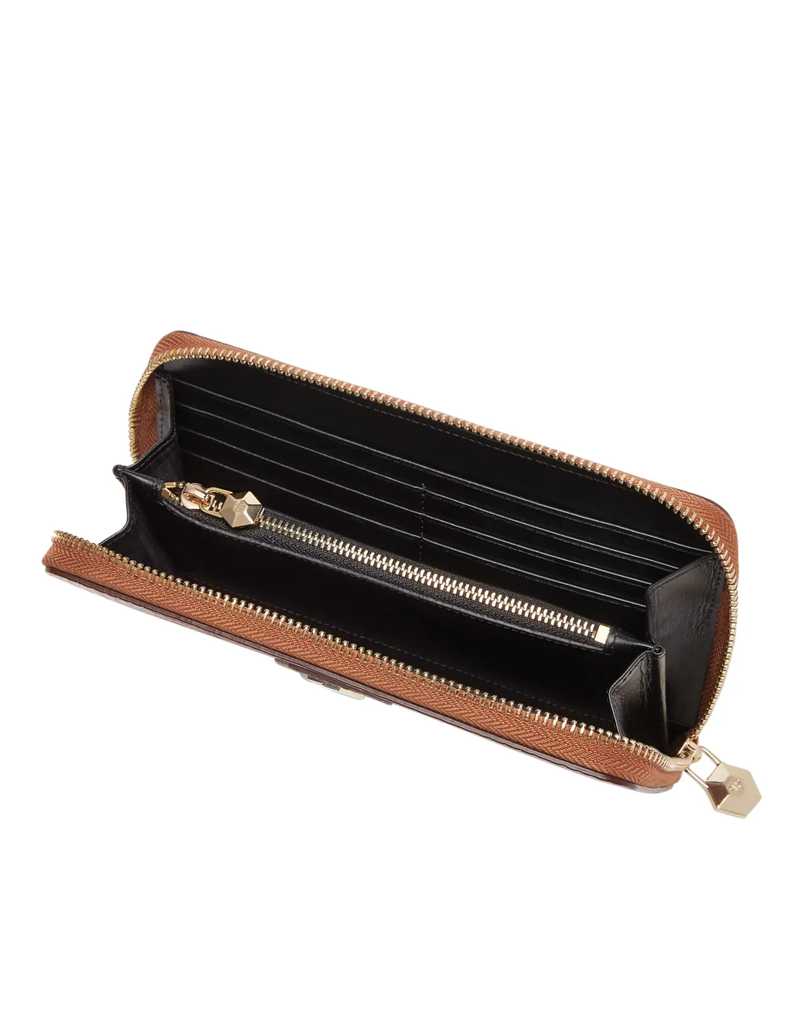 Rounded Zip Wallet Cocco Shiny, цвет: Коричневый