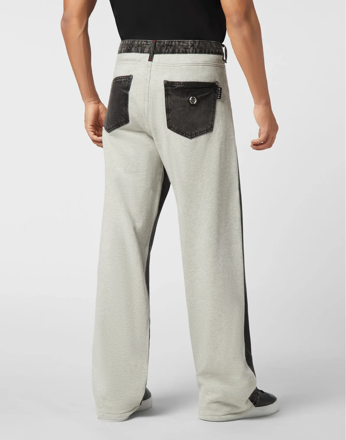 Denim & Fleece Trousers Beach Boy Fit, цвет: Серый