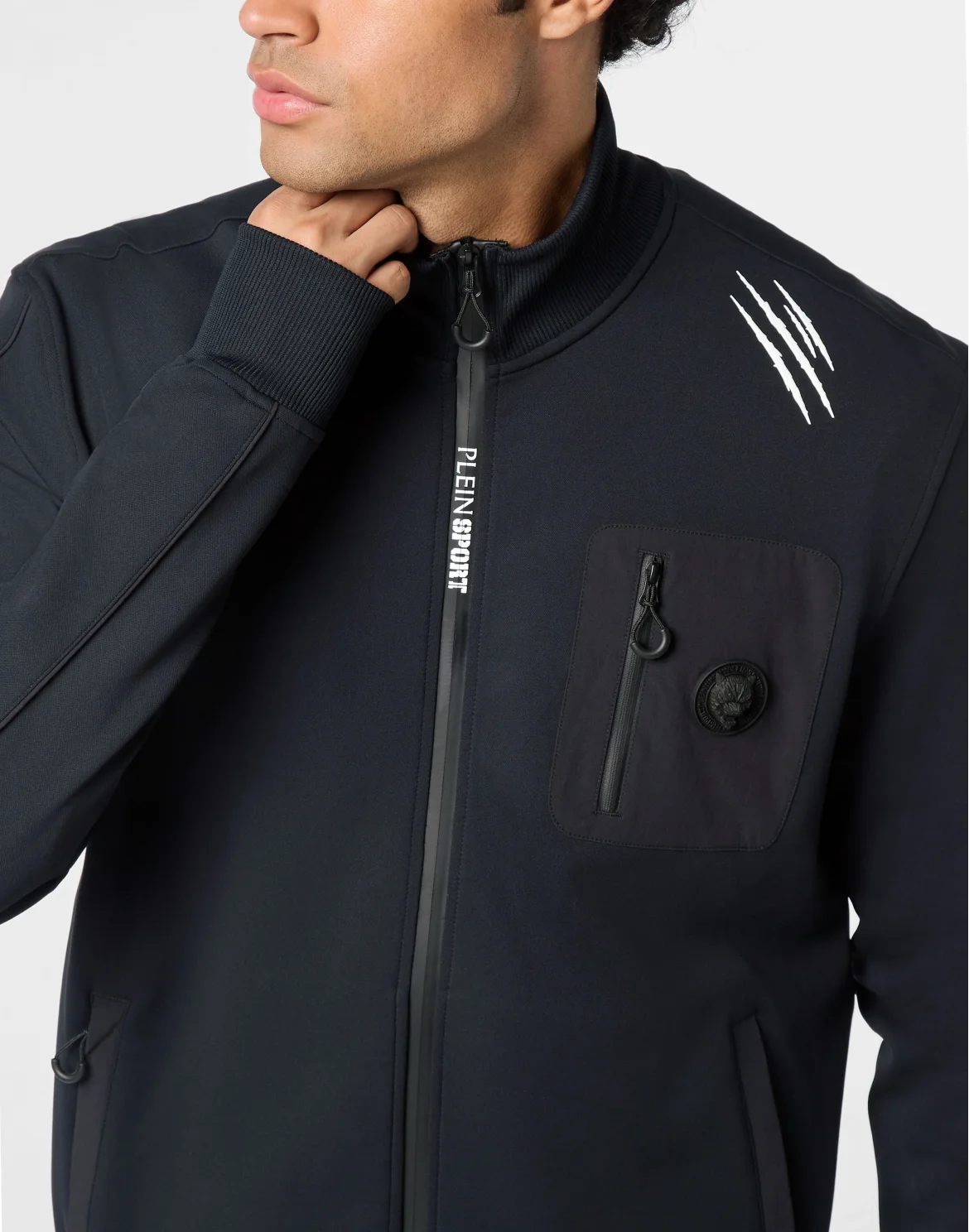 Piquet Tracksuit Jacket Scratch, цвет: Черный