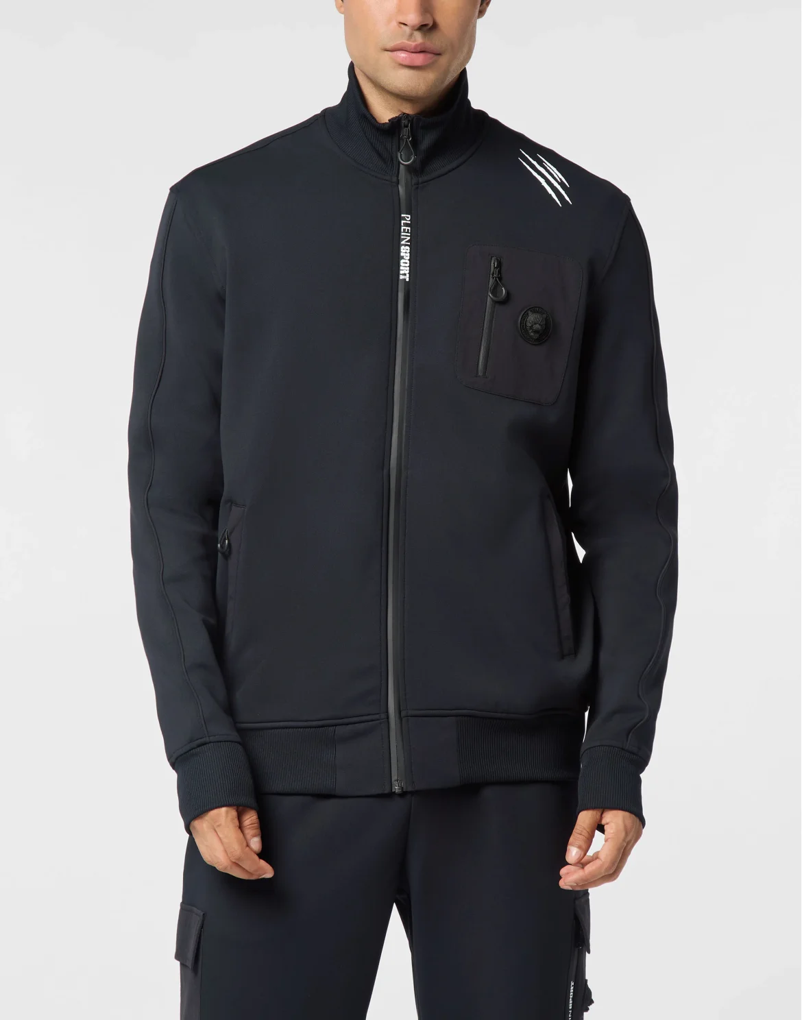 Piquet Tracksuit Jacket Scratch, цвет: Черный