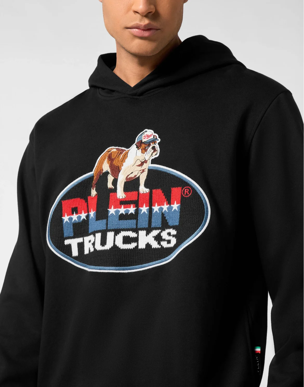 Hoodie Sweatshirt Bulldog, цвет: Черный