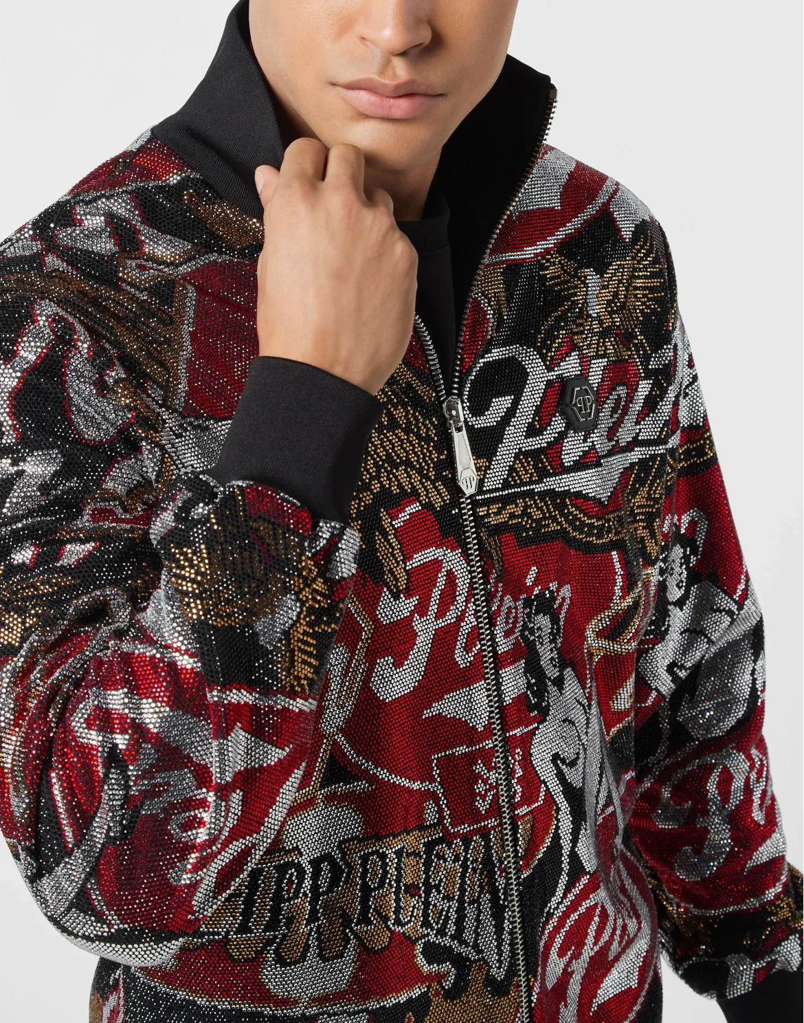 Tracksuit Jacket Plein Beers Stones, цвет: Черный