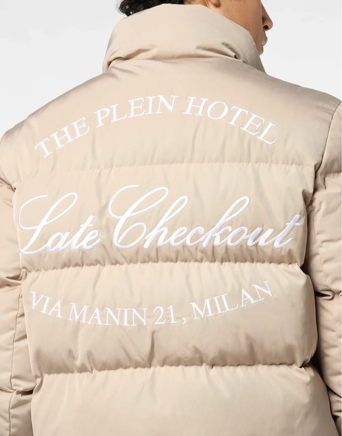 Nylon Puffer Jacket Late Checkout, цвет: Бежевый