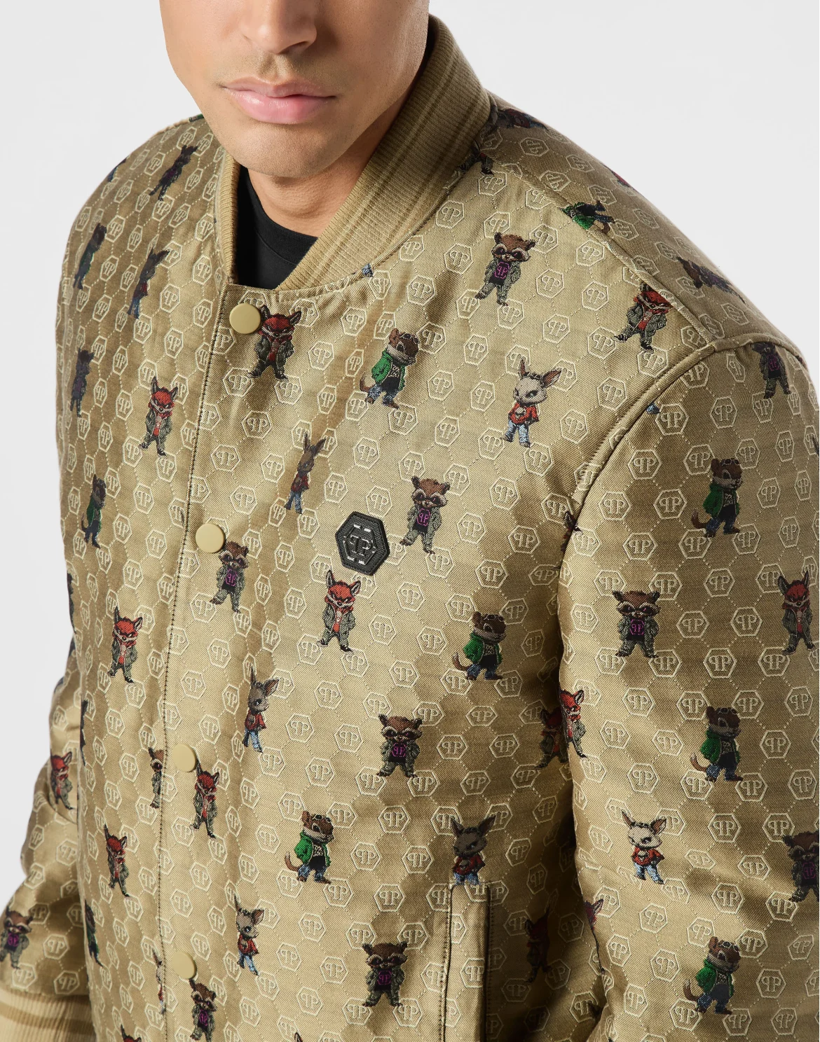 Jacquard Bomber Fairy, цвет: Бежевый