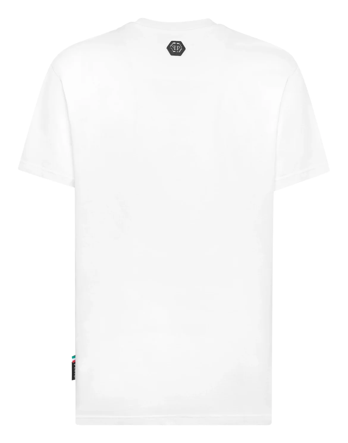 Round Neck T-Shirt Bulldog Crystal, цвет: Белый