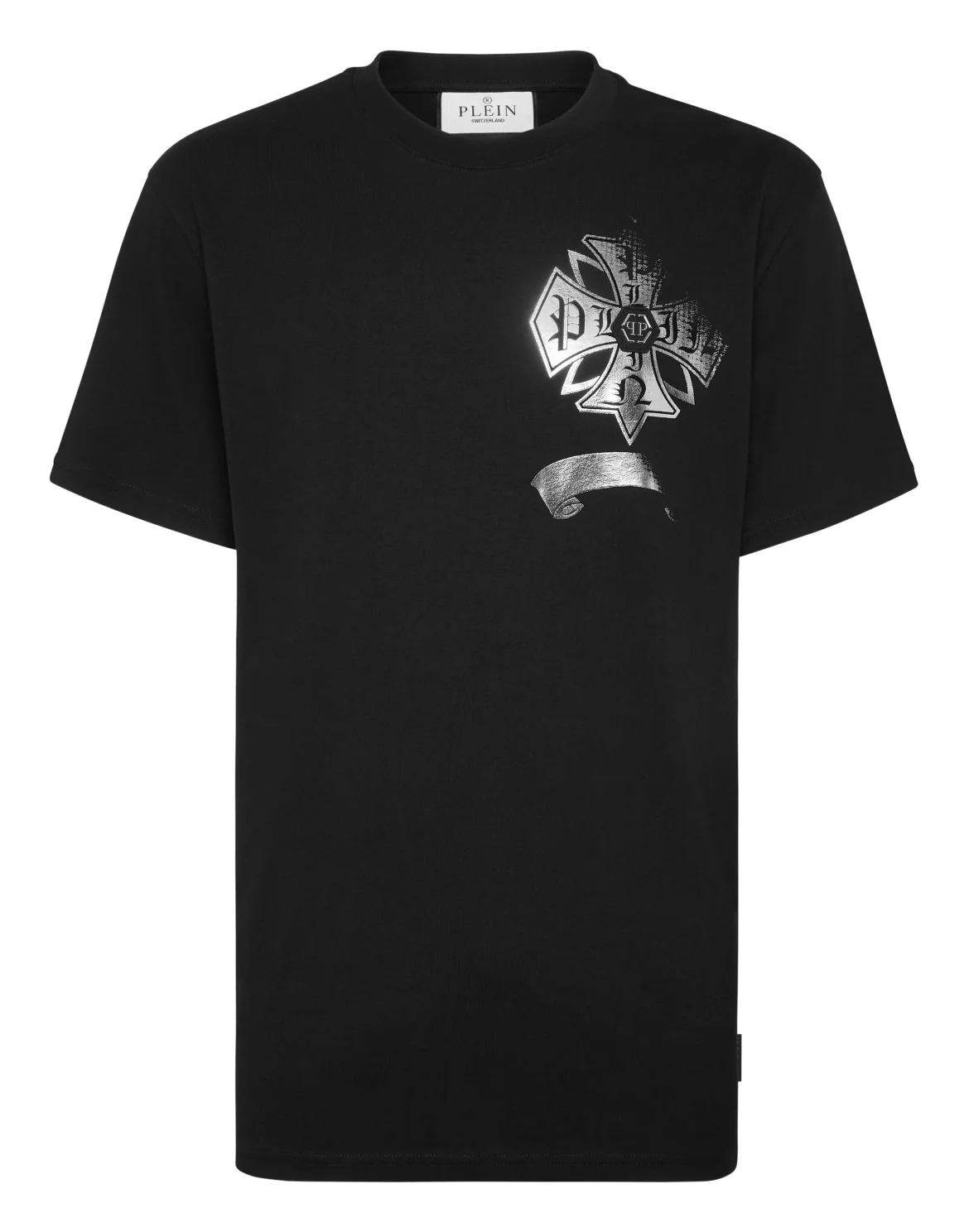 Washed Round Neck T-Shirt Destroyed Crest, цвет: Черный