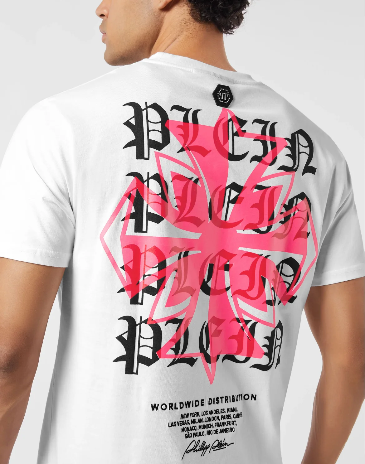 Round Neck T-Shirt Worldwide Puffy Crest, цвет: Белый