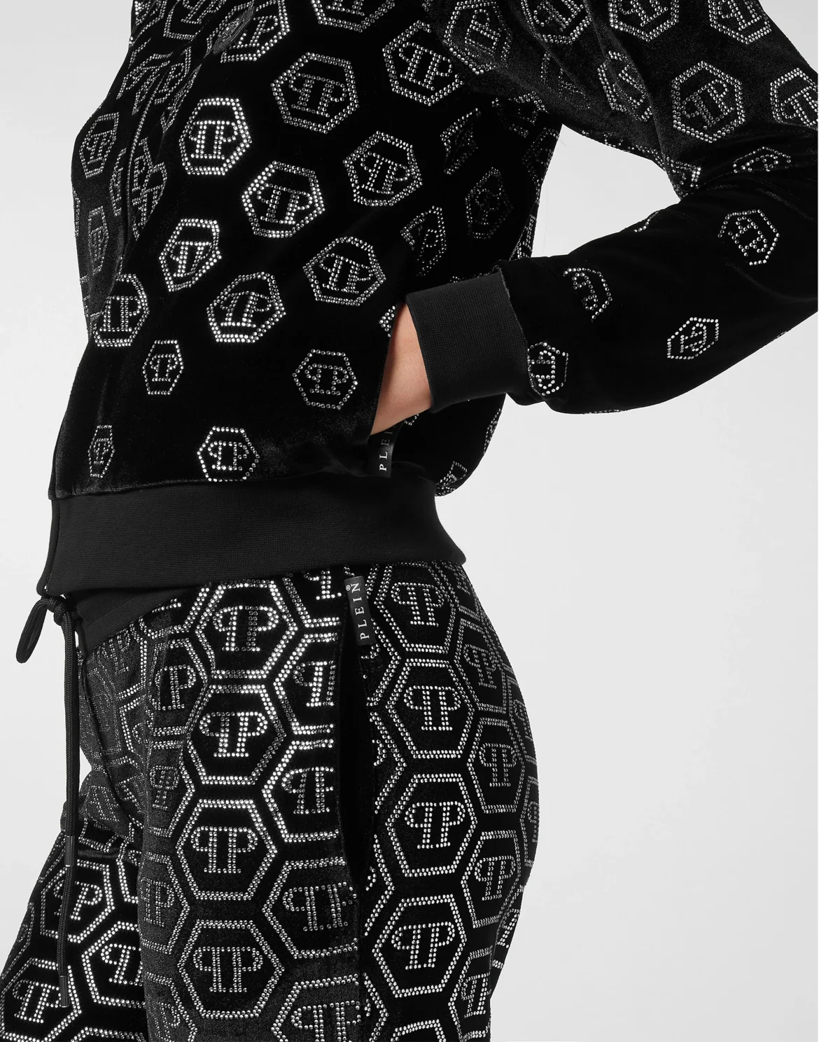 Chenille Tracksuit Jacket Degrade Monogram, цвет: Черный
