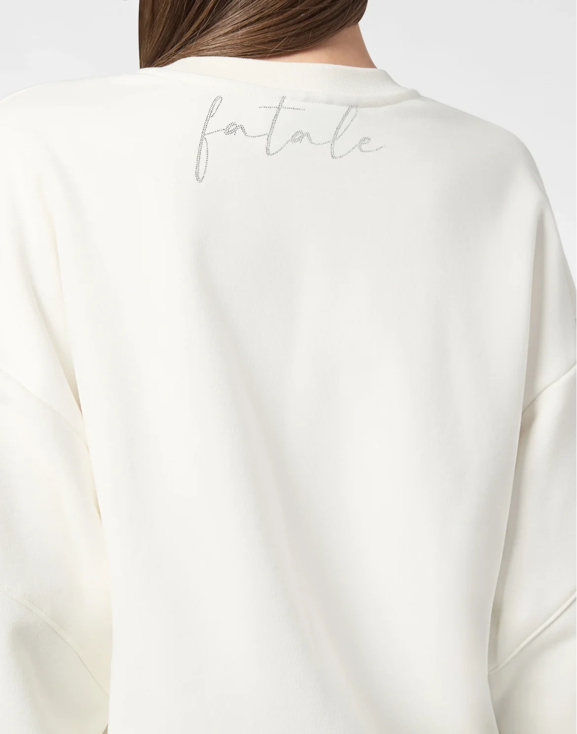 Fleece Round Neck Sweatshirt Logo Fatale, цвет: Бежевый